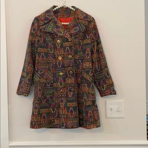 Vintage Aztec print coat
